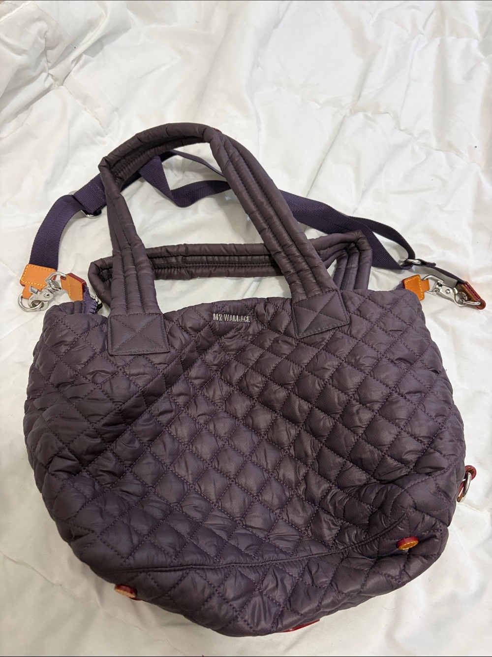 MZ Wallace Medium Metro Tote in Plum